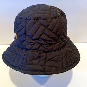 Anne Klein Black Quilted Bucket Hat
